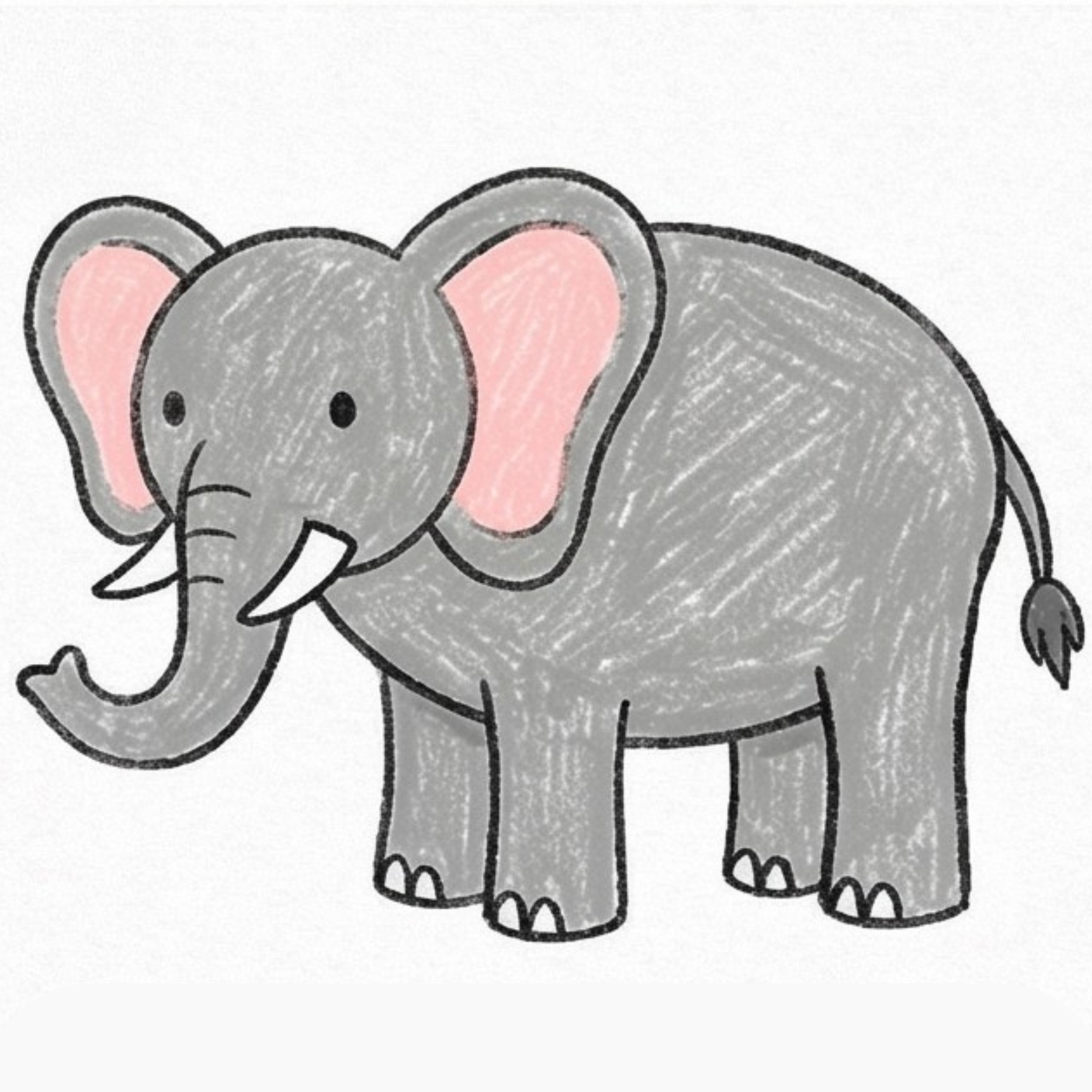 How to Draw Elephant Step by Step | Easy Animal Drawing for Beginners