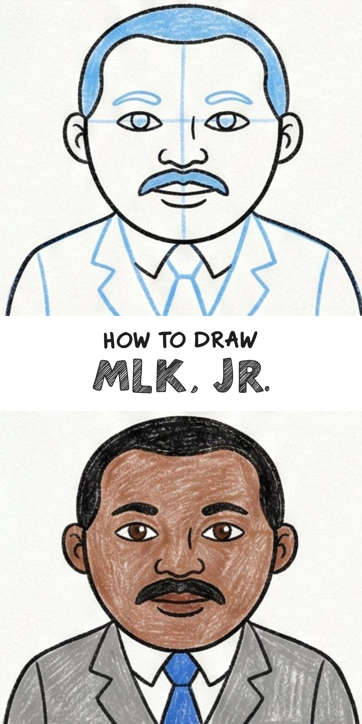 Sketch Rking Drawing Dr King Likeness: A Step-by-Step Pencil Portrait Tutorial