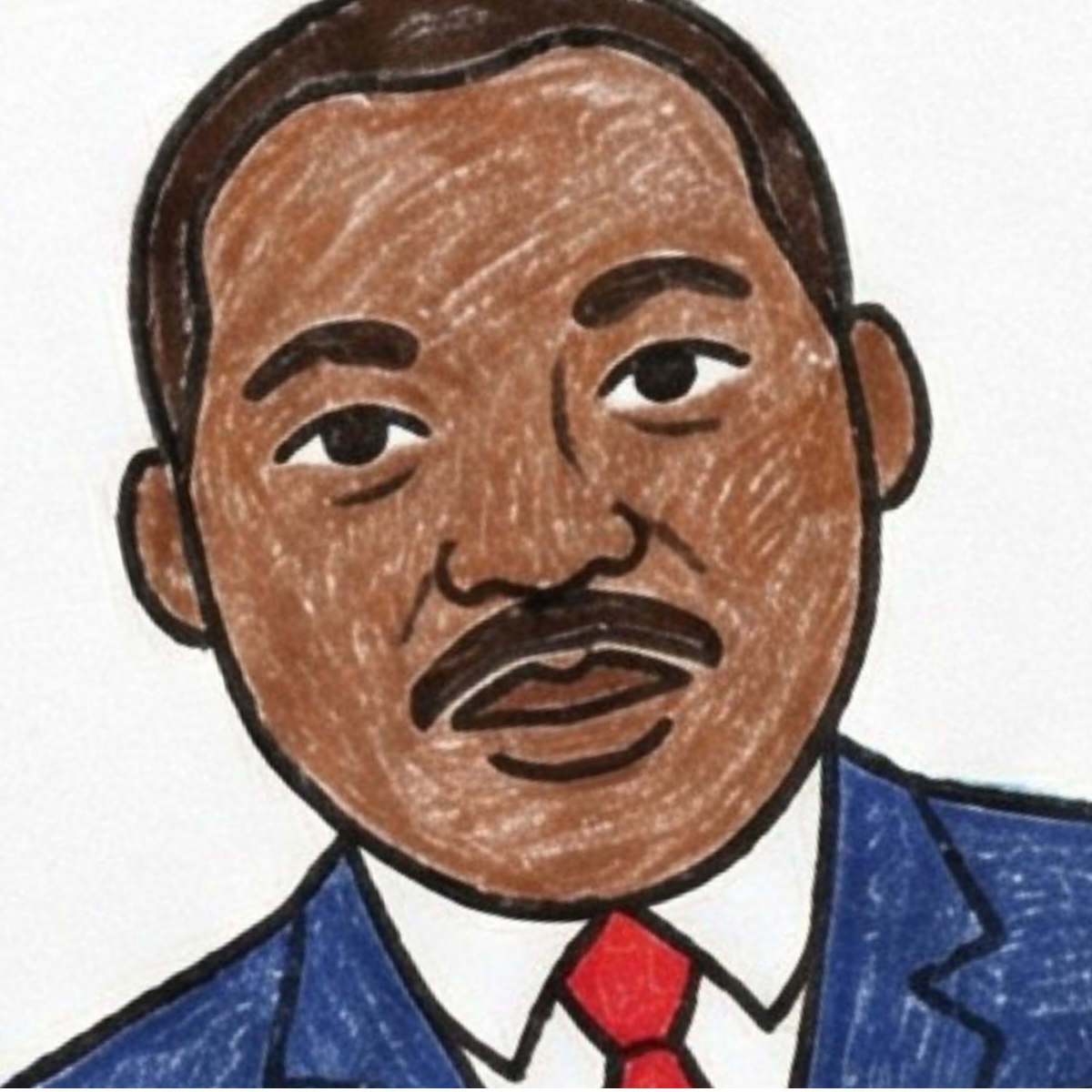 Martin Luther King Jr Charcoal Portrait: A Bold Step-by-Step Drawing ...