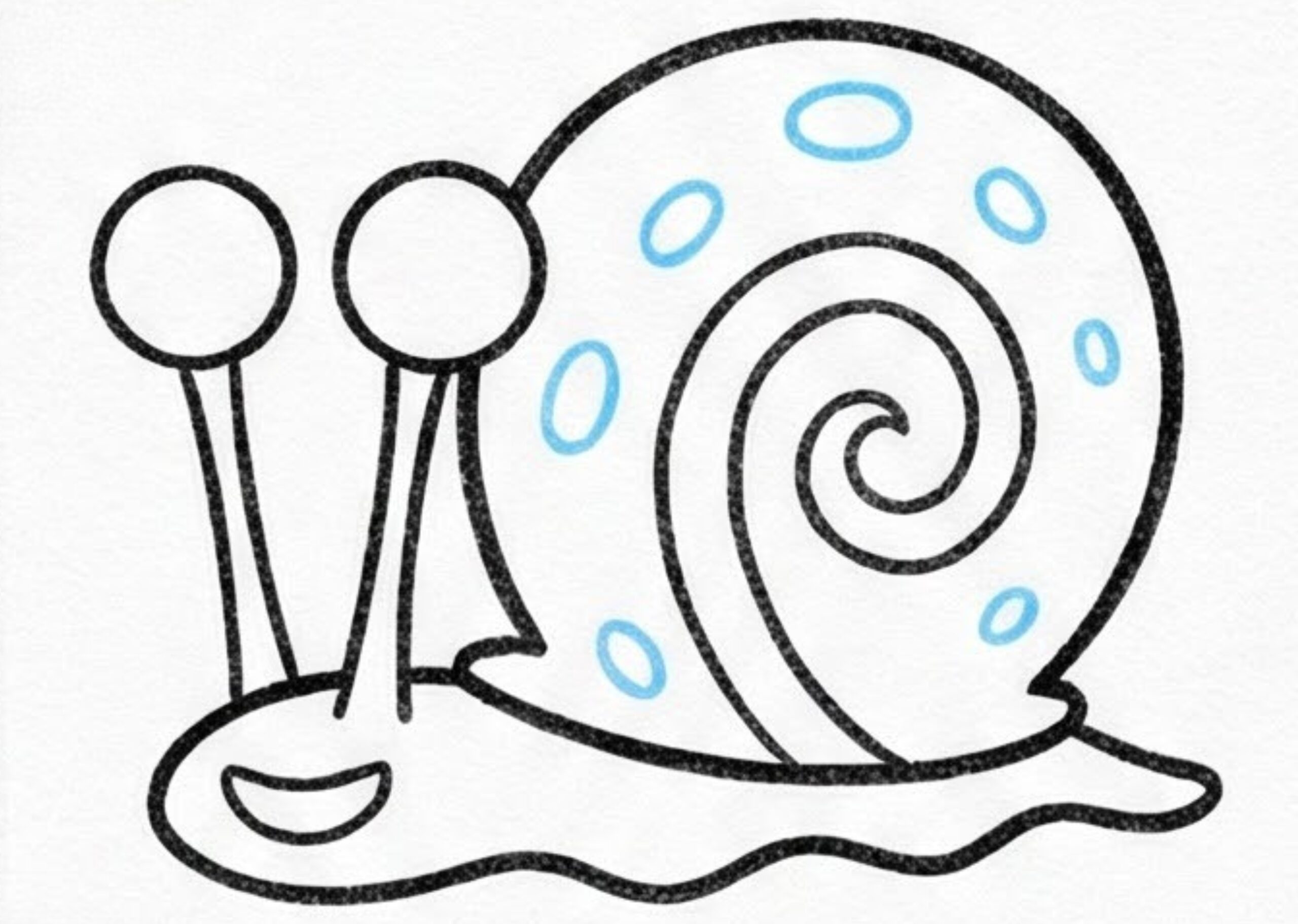How to Draw Gary the Snail From SpongeBob Like a Total Cartoon Pro