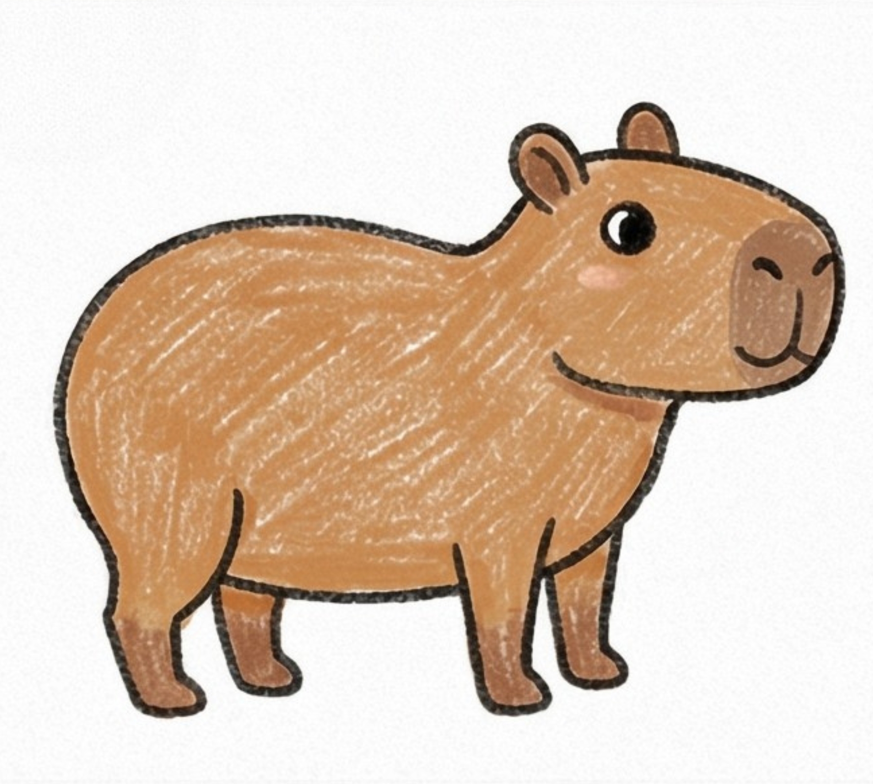Capybara Art: Chill Vibes Only With This Adorable Capybara Drawing Tutorial