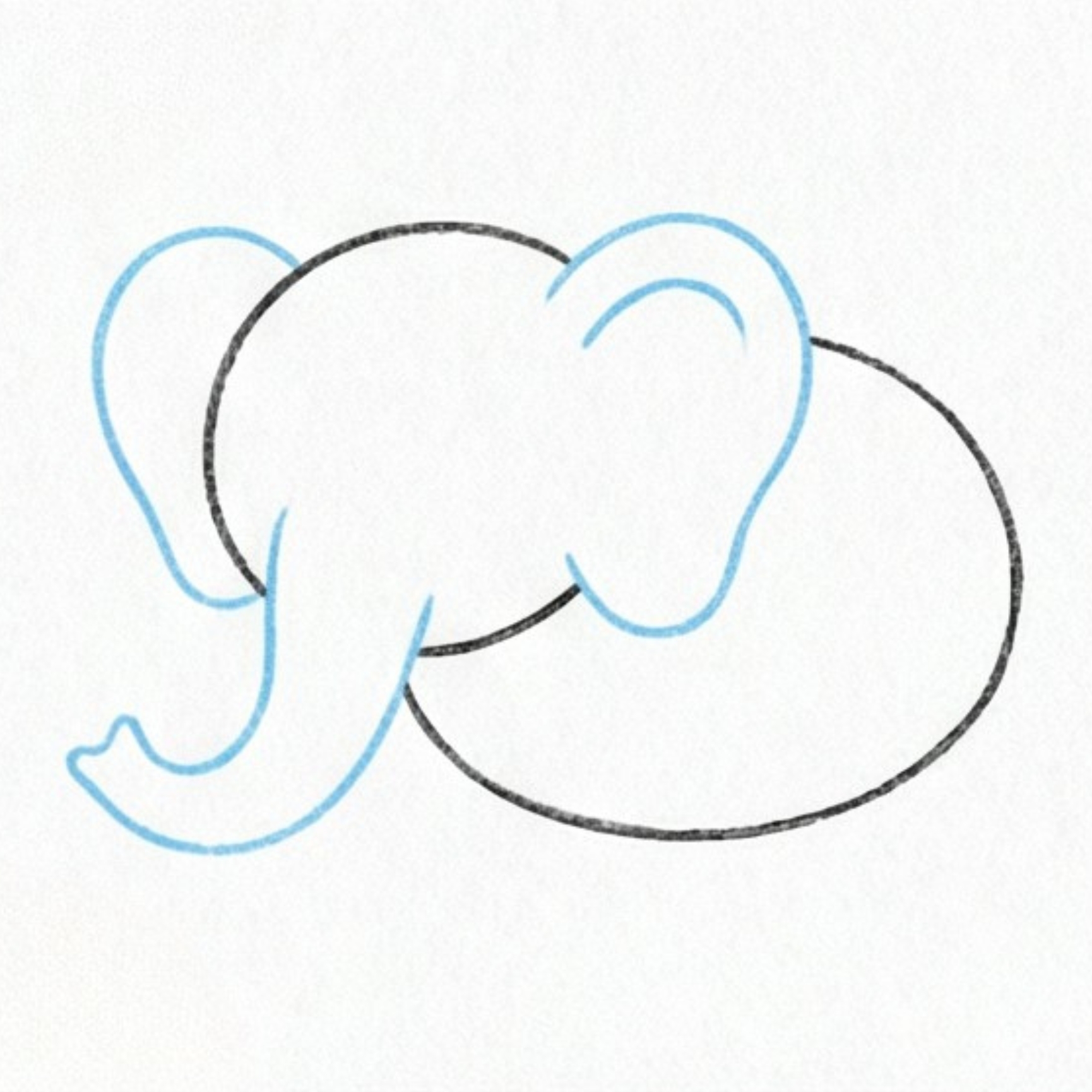 Elephant Basic Elephant Drawing Easy: Create the Cutest Cartoon Elephant