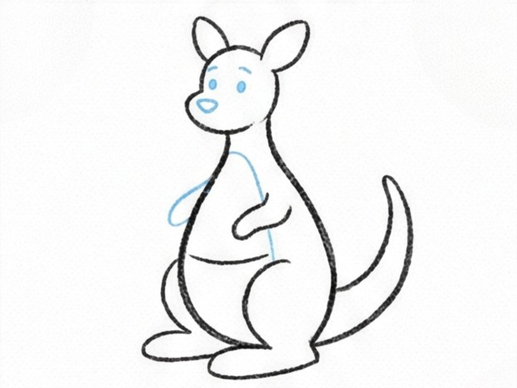 Roo Draw How to Draw Kanga and Roo From Winnie the Pooh Step by Step