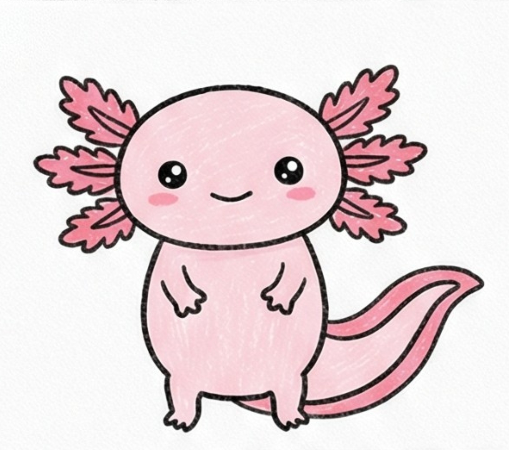 Axolotl Drawing Easy: Cute Step-by-Step Animal Art Anyone Can Draw