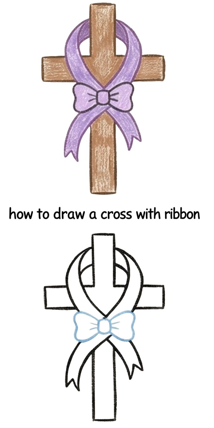 How to Draw a Cross With Ribbon: A Bold & Beautiful Memorial Art Tutorial