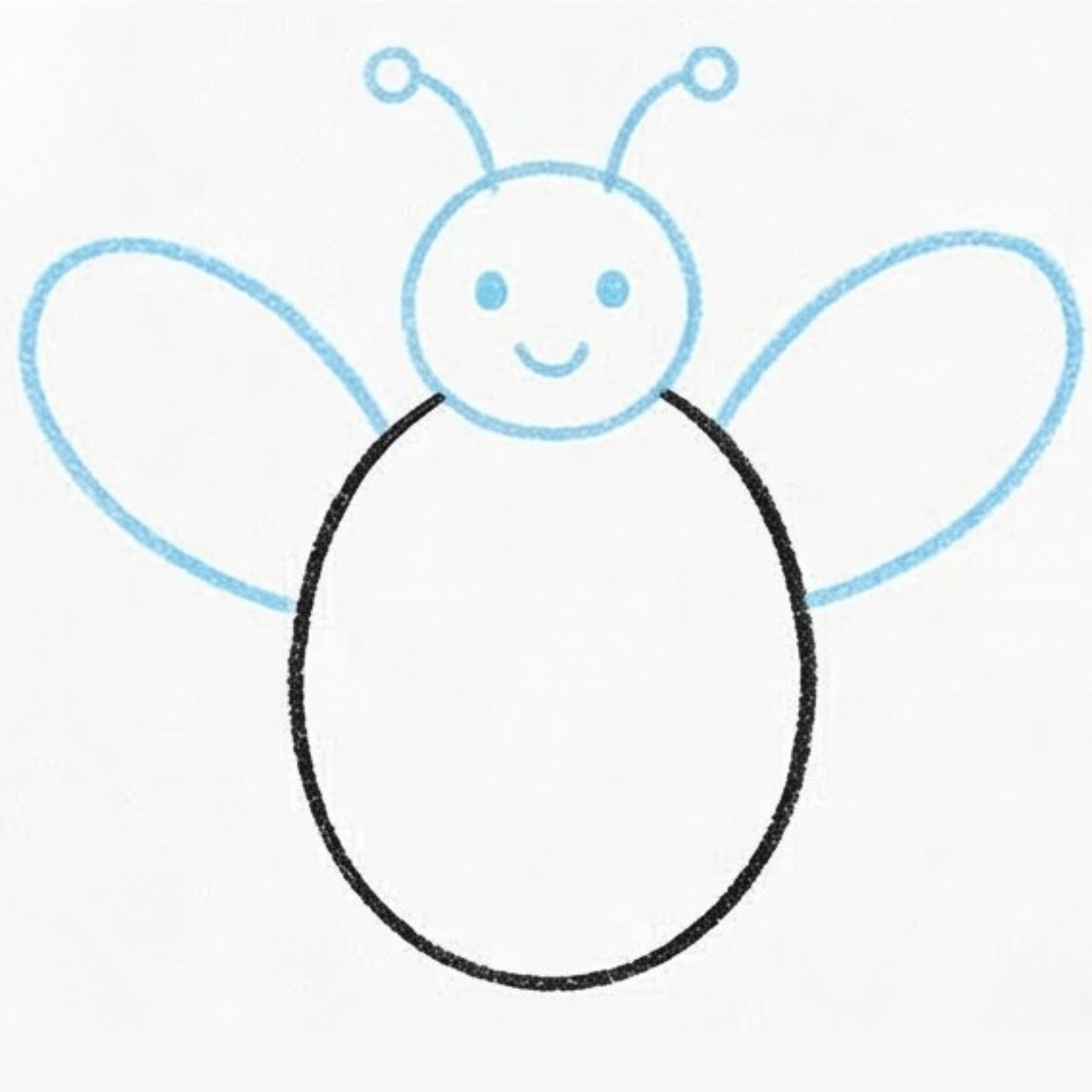 Simple Drawing For Bee Bold & Buzzing Fun: Easy Bee Drawing Anyone Can Create