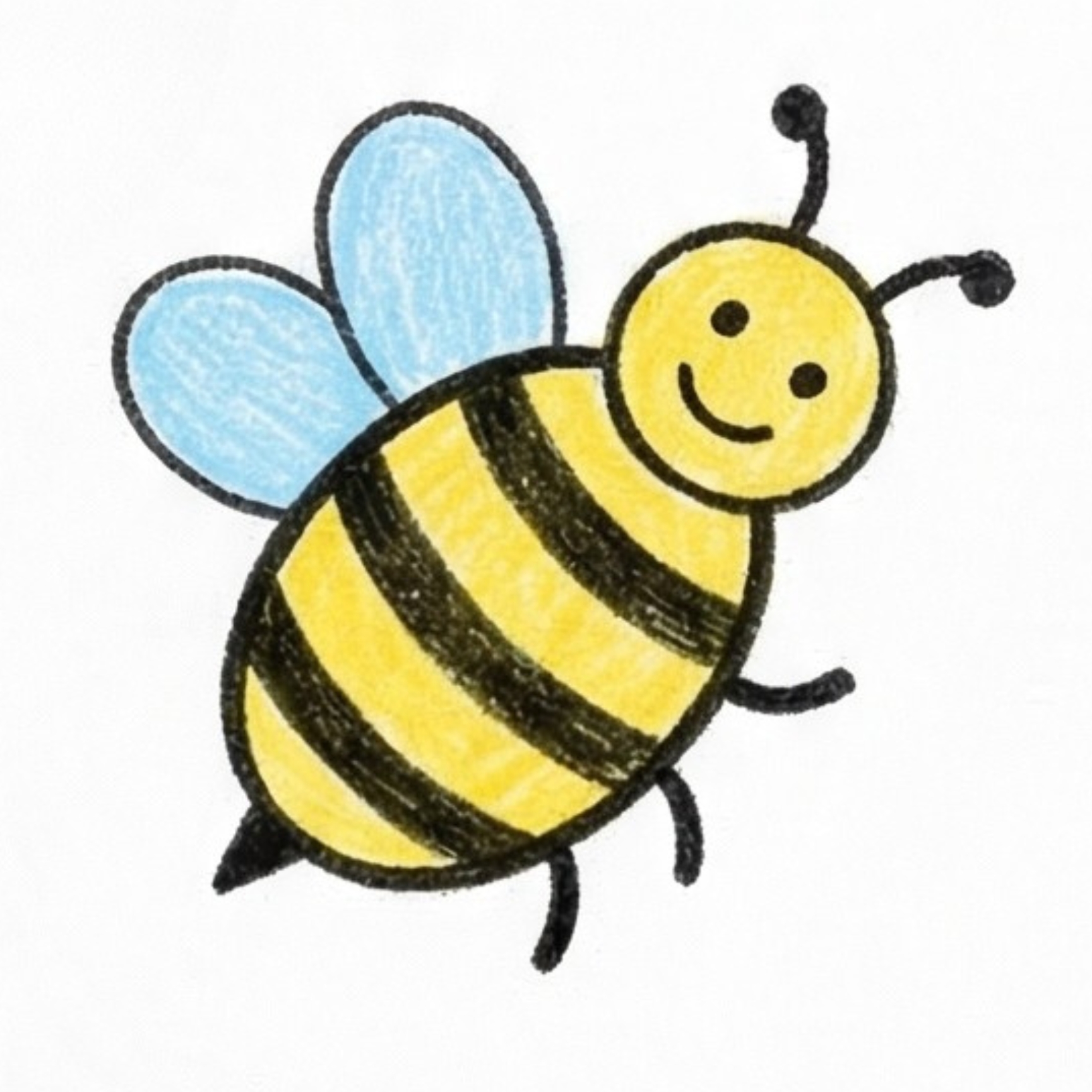 How To Draw A Buzzing Bee