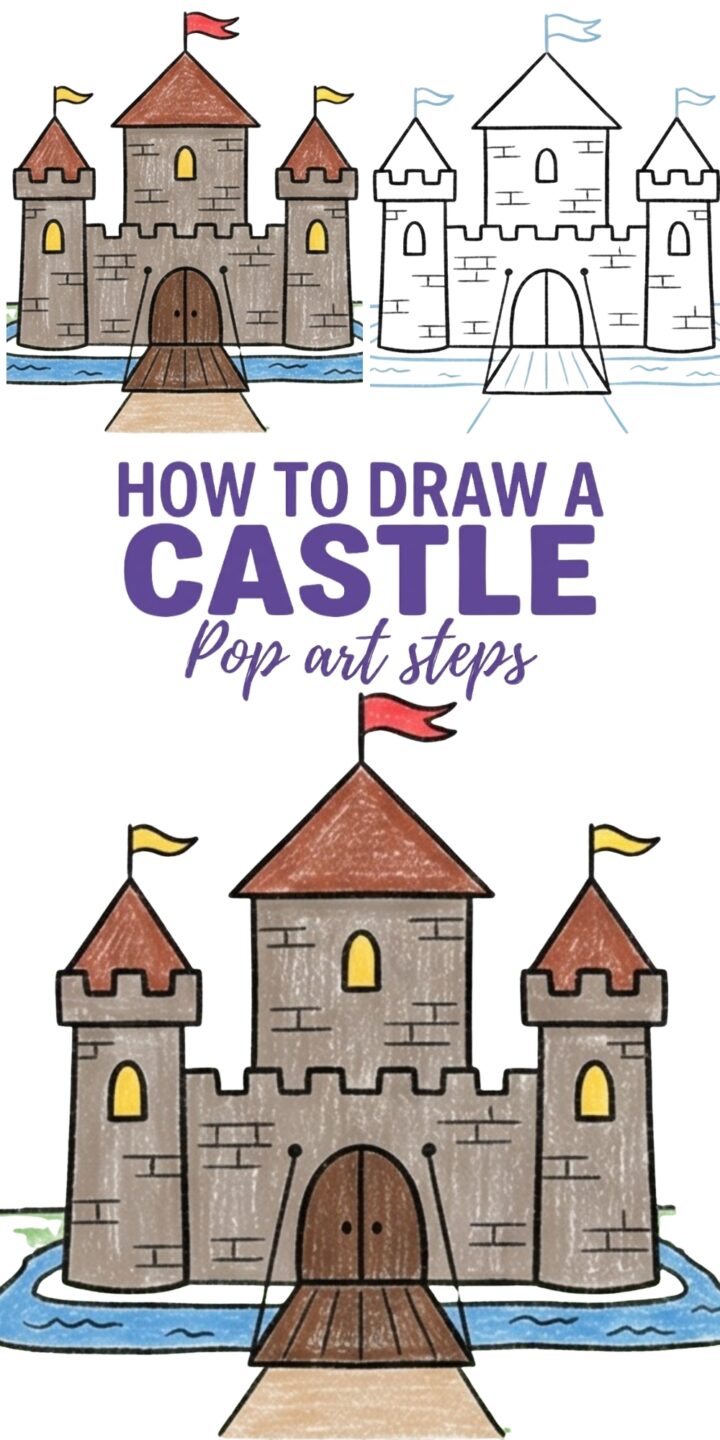How to Draw a Castle: Easy Step-by-Step Pop Art Style Guide