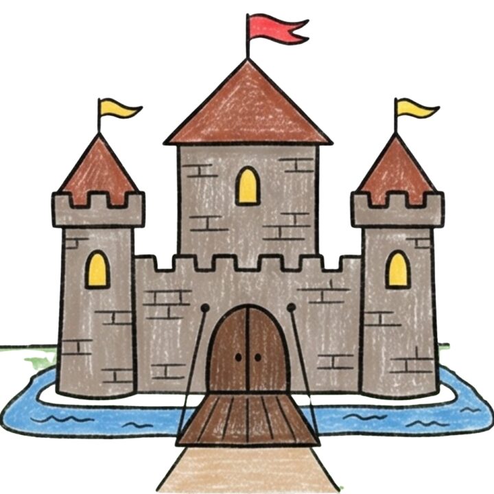 Castel Drawable How to Draw a Disney Castle: Create Your Own Magical Fairytale Masterpiece