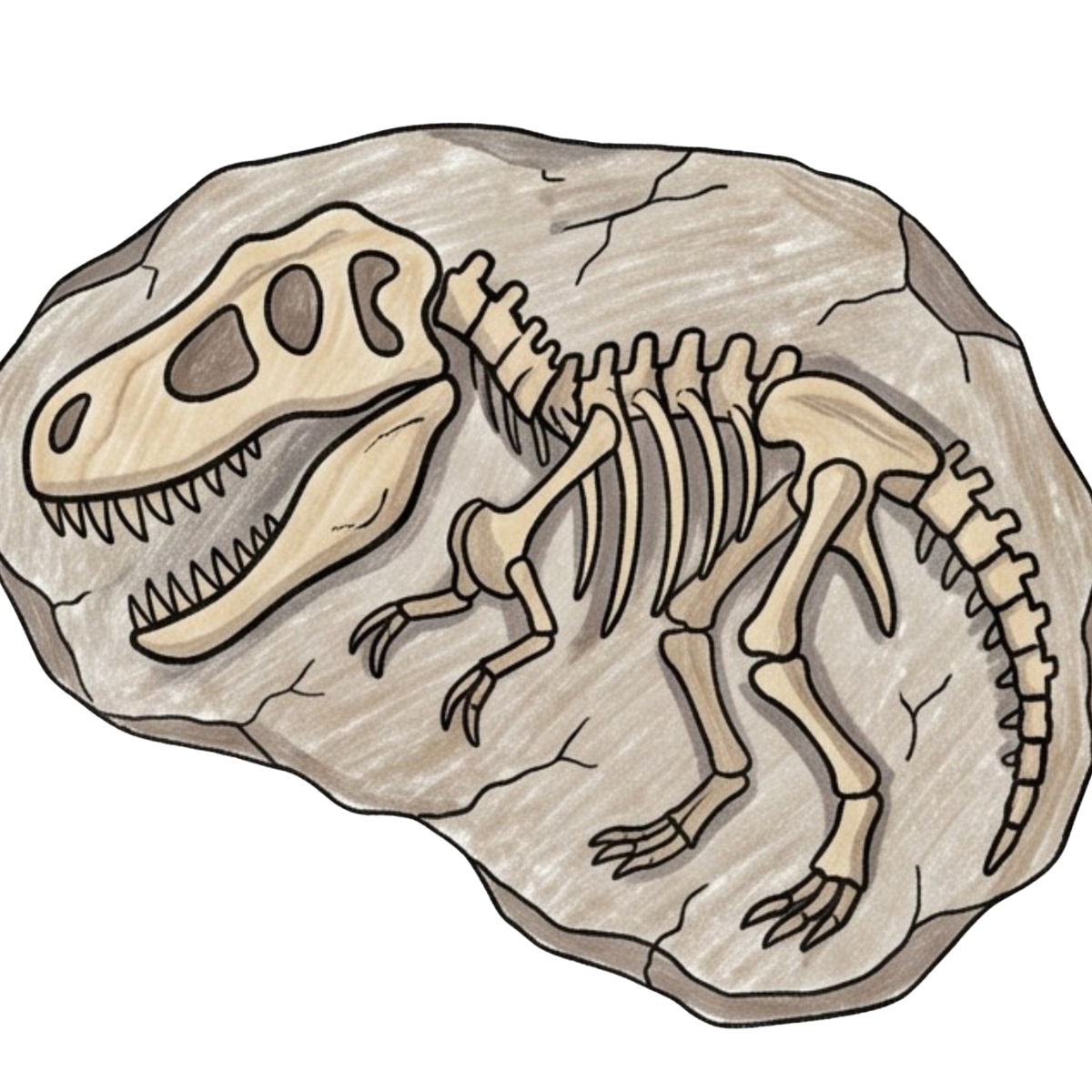 Rex How How To Draw A T Rex Skull