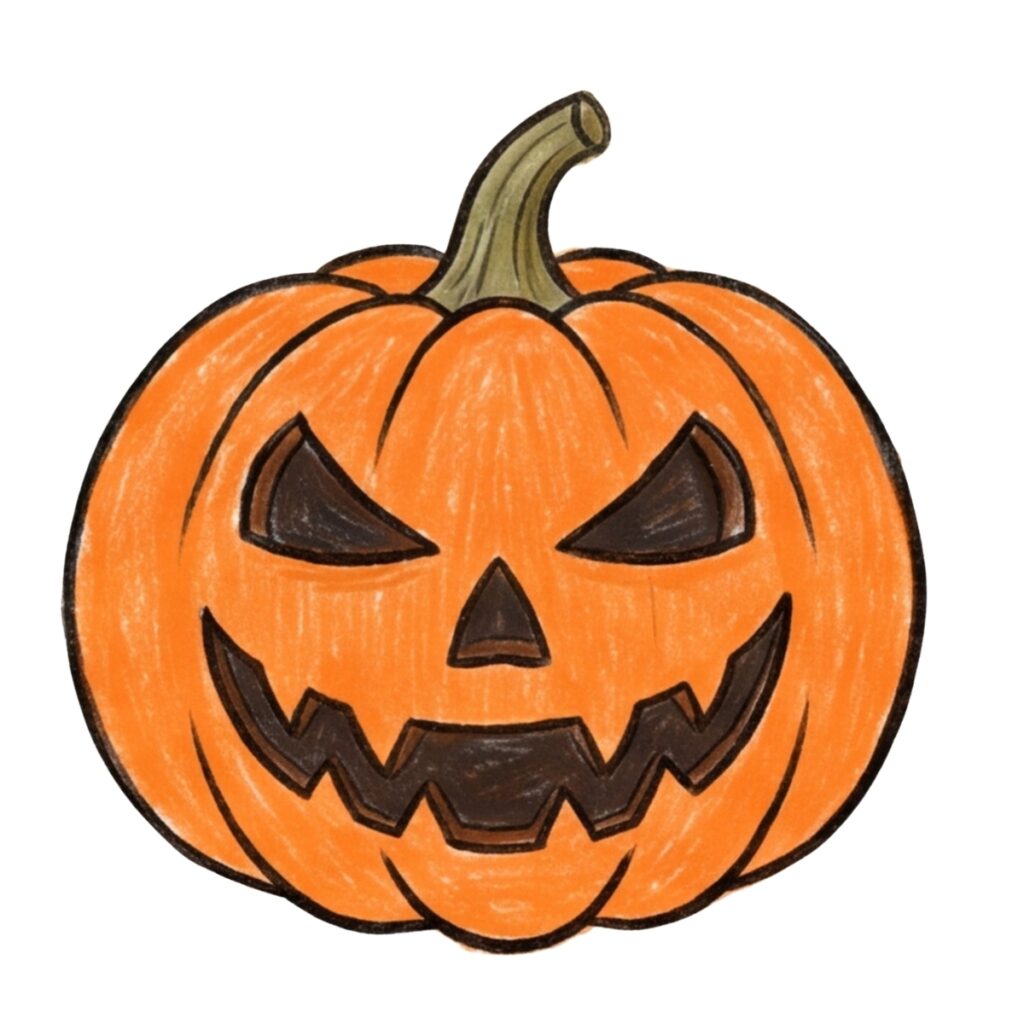 How to Draw a Cute Pumpkin That Pops with Personality