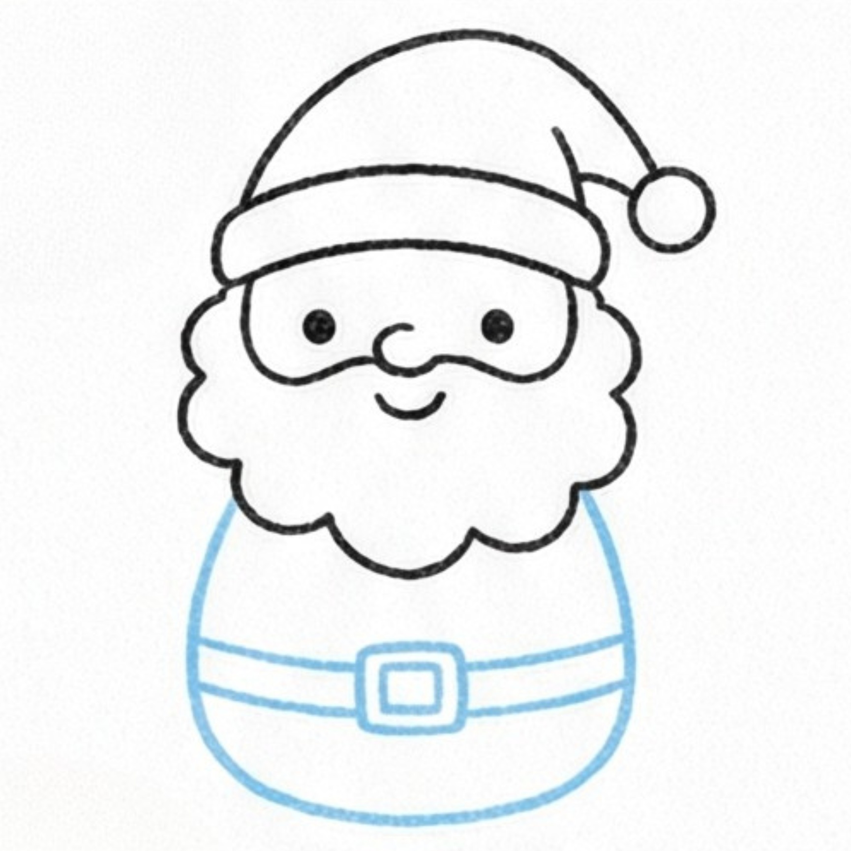 How to Draw a Kawaii Santa: Cute Chibi Christmas Magic Step-by-Step
