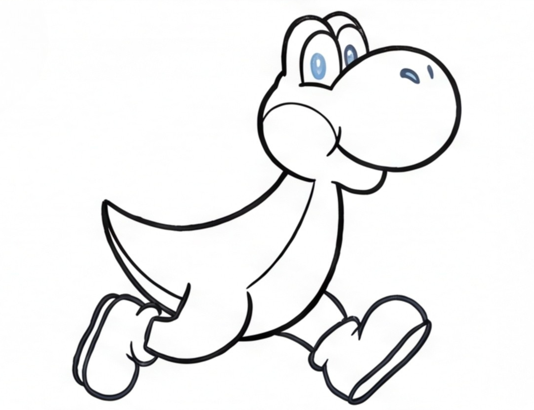 Yoshi Leg How to Draw Yoshi Running: Create a Dynamic Nintendo-Inspired Action Sketch