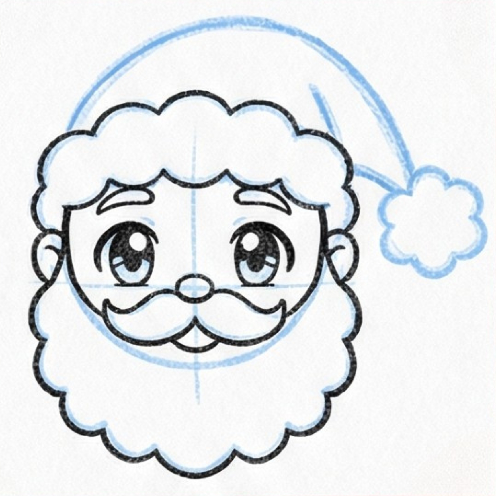 How to Draw an Anime Santa Claus: Cute Manga Christmas Tutorial