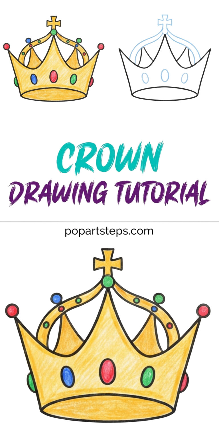 Crown Drawing: How to Draw a Royal Crown Step by Step
