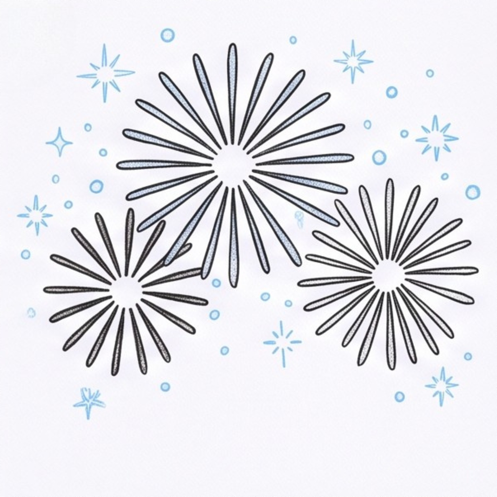 How to Draw Fireworks Step by Step: An Easy Fireworks Drawing Tutorial ...