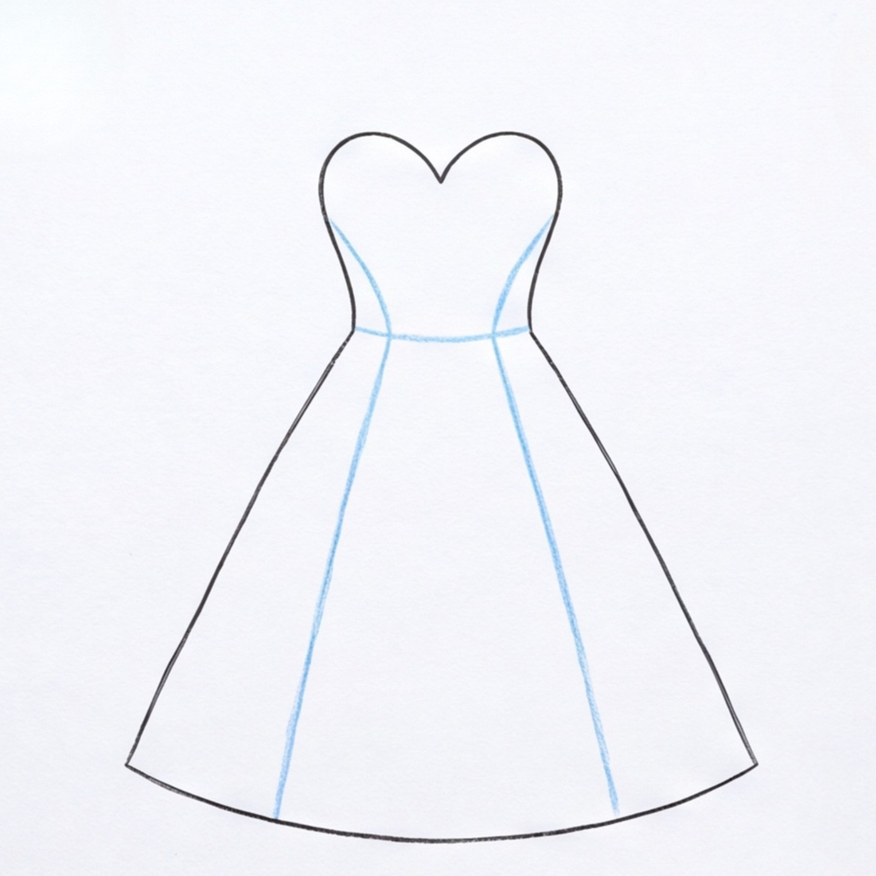 How to Draw a Prom Dress Step by Step for Beginners
